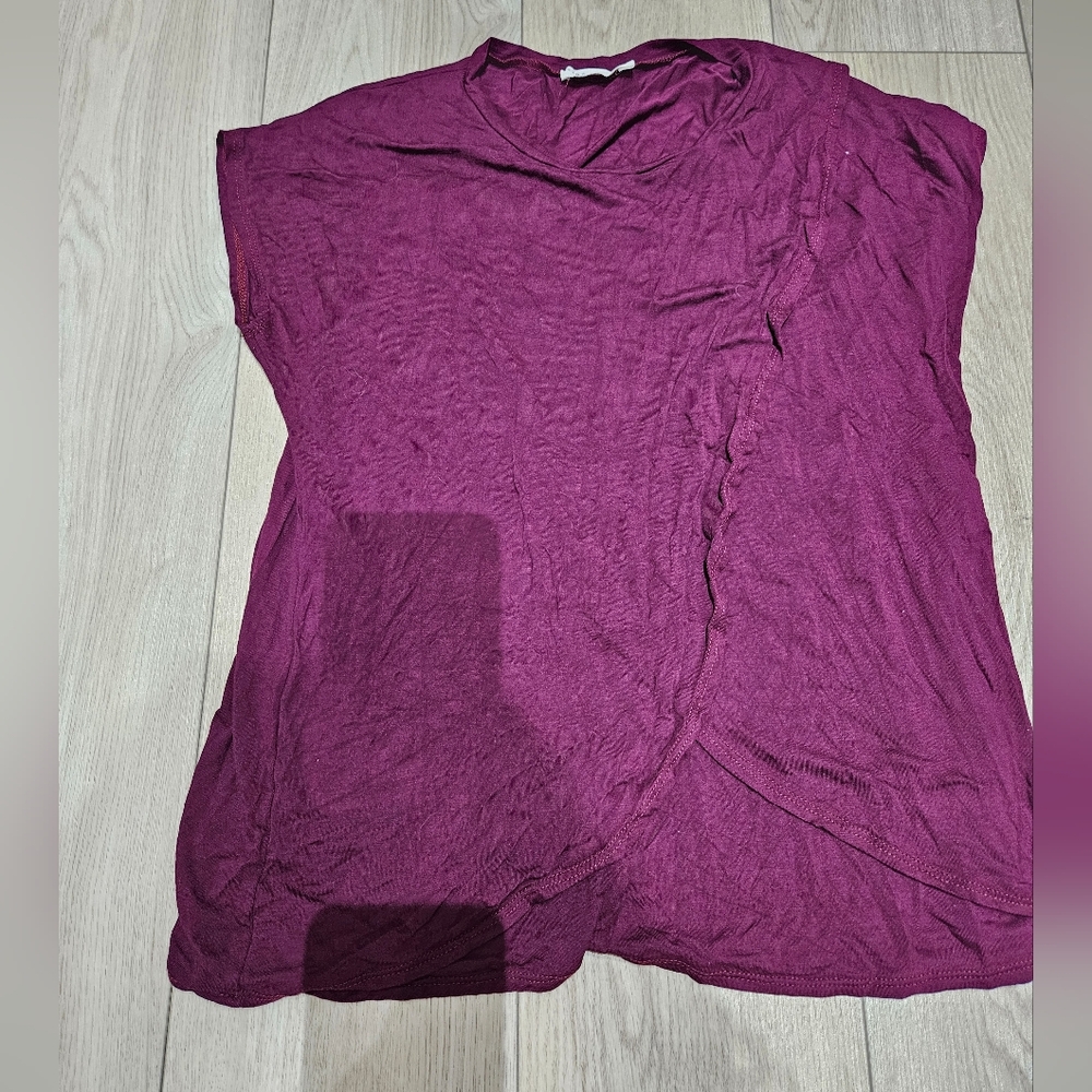 First Look Burgandy Nursing Top